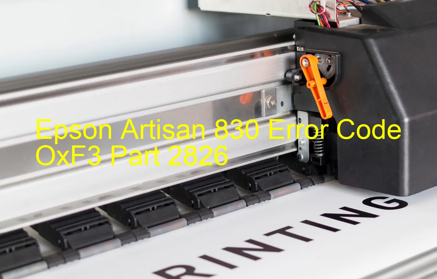 Epson Artisan 830 Codice di errore OxF3