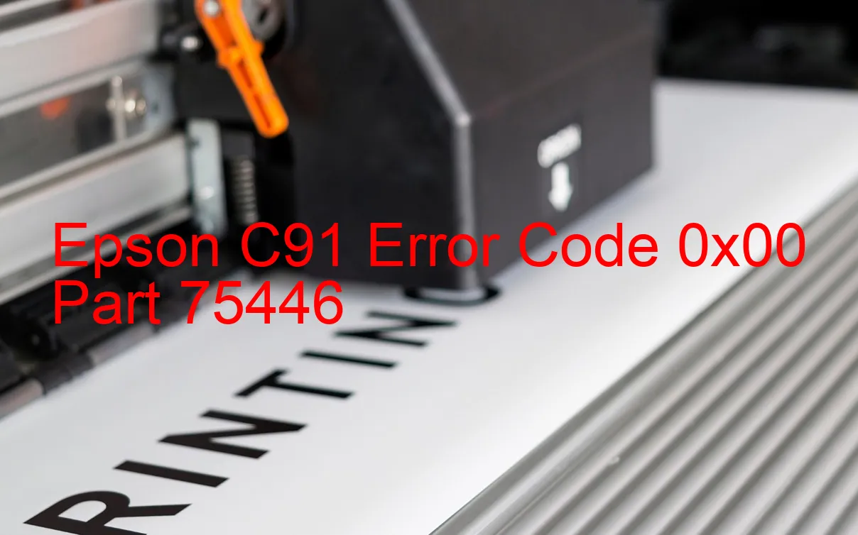 Epson C91 Codice di errore 0x00