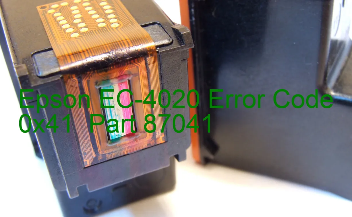 Epson EC-4020 Codice di errore 0x41