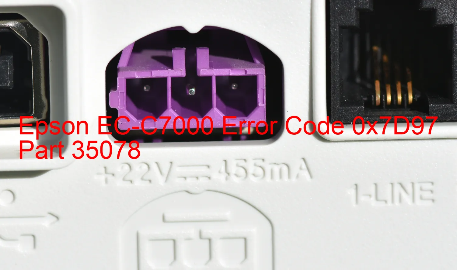 Epson EC-C7000 Codice di errore 0x7D97