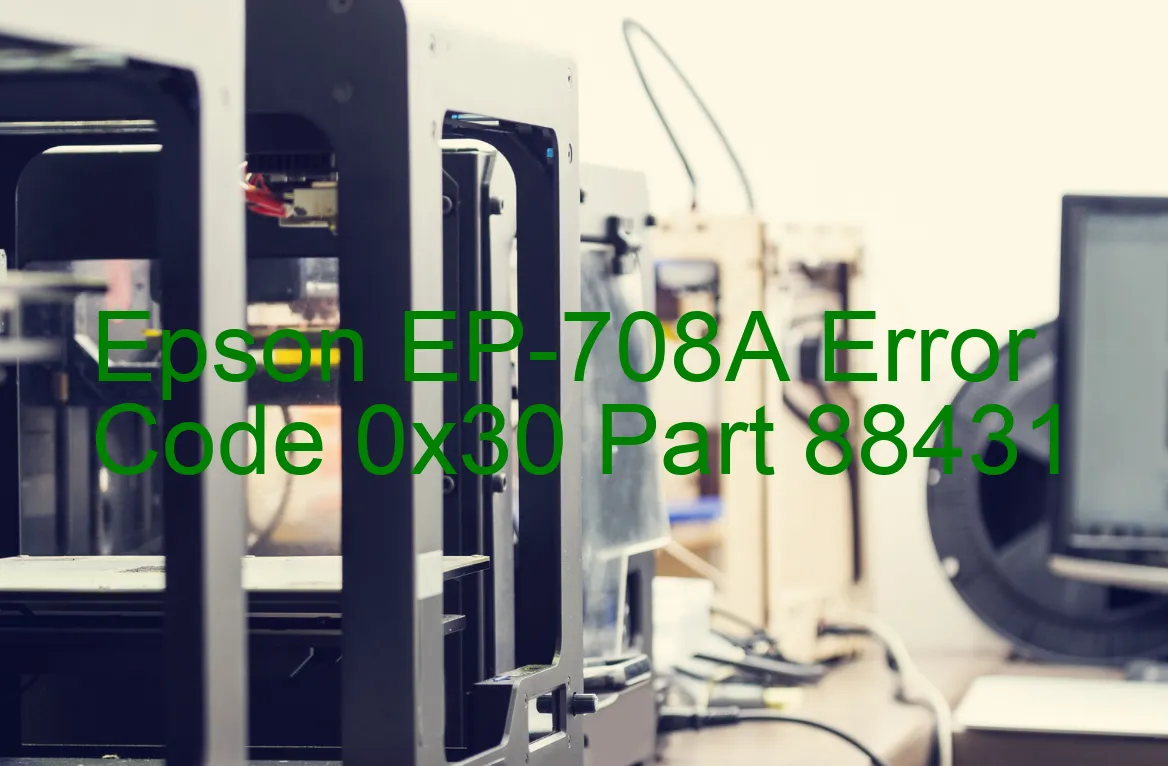 Epson EP-708A Codice di errore 0x30