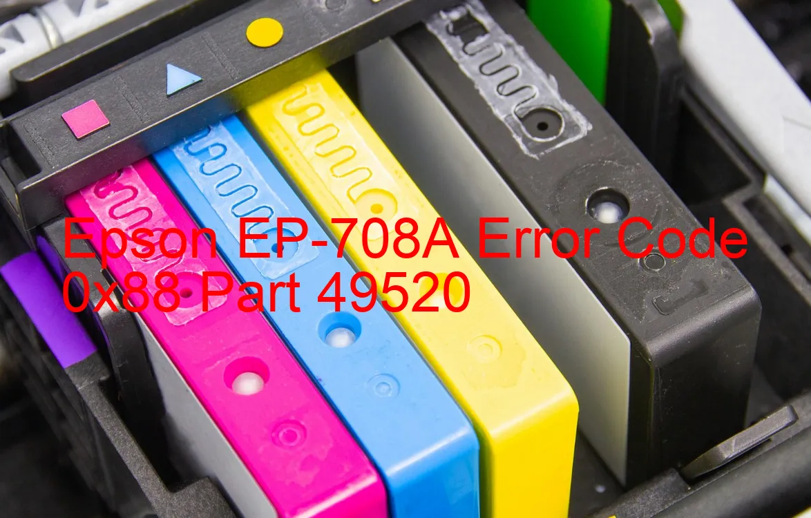 Epson EP-708A Codice di errore 0x88