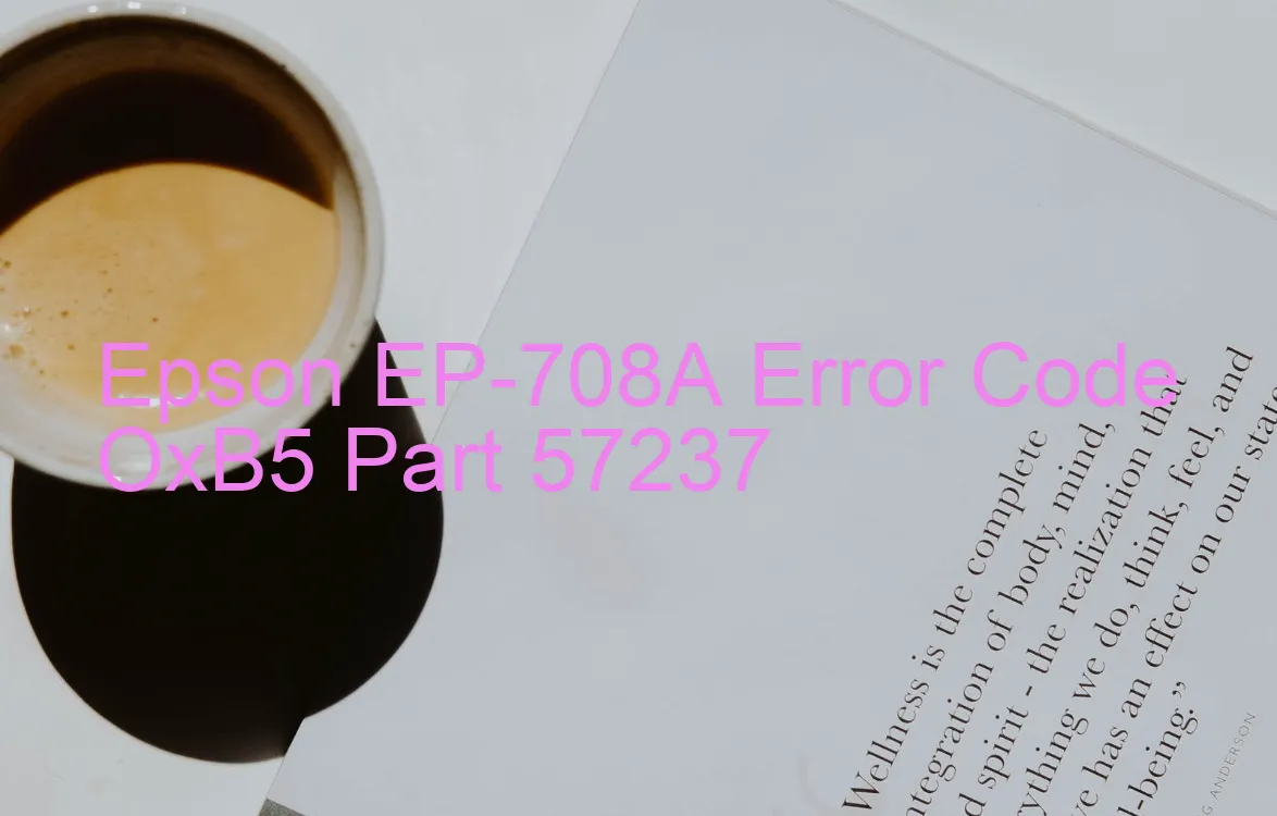 Epson EP-708A Codice di errore OxB5