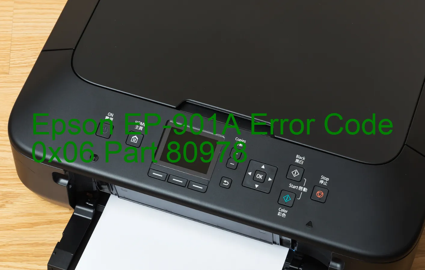 Epson EP-901A Codice di errore 0x06