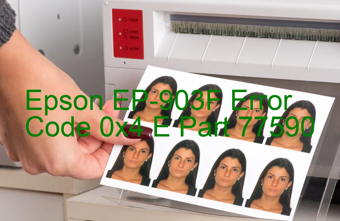 Epson EP-903F Codice di errore 0x4 E