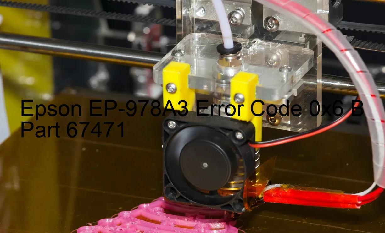 Epson EP-978A3 Codice di errore 0x6 B