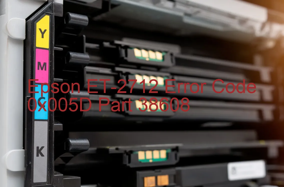 Epson ET-2712 Codice di errore 0x005D