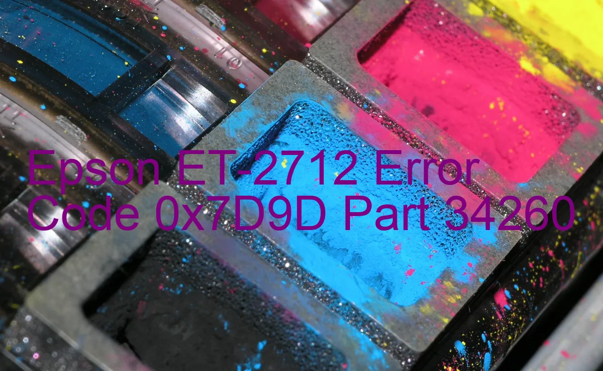 Epson ET-2712 Codice di errore 0x7D9D