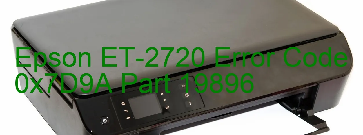 Epson ET-2720 Codice di errore 0x7D9A