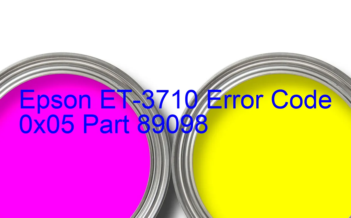 Epson ET-3710 Codice di errore 0x05