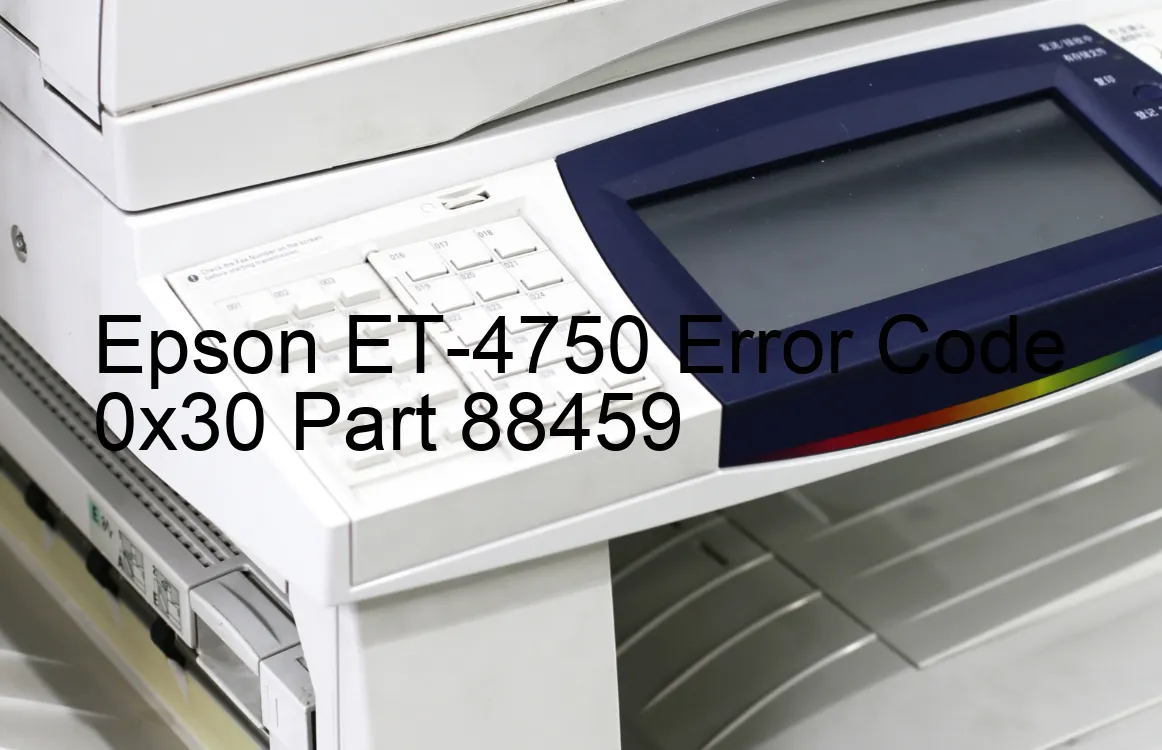 Epson ET-4750 Codice di errore 0x30