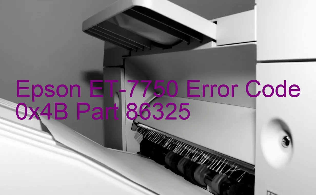 Epson ET-7750 Codice di errore 0x4B