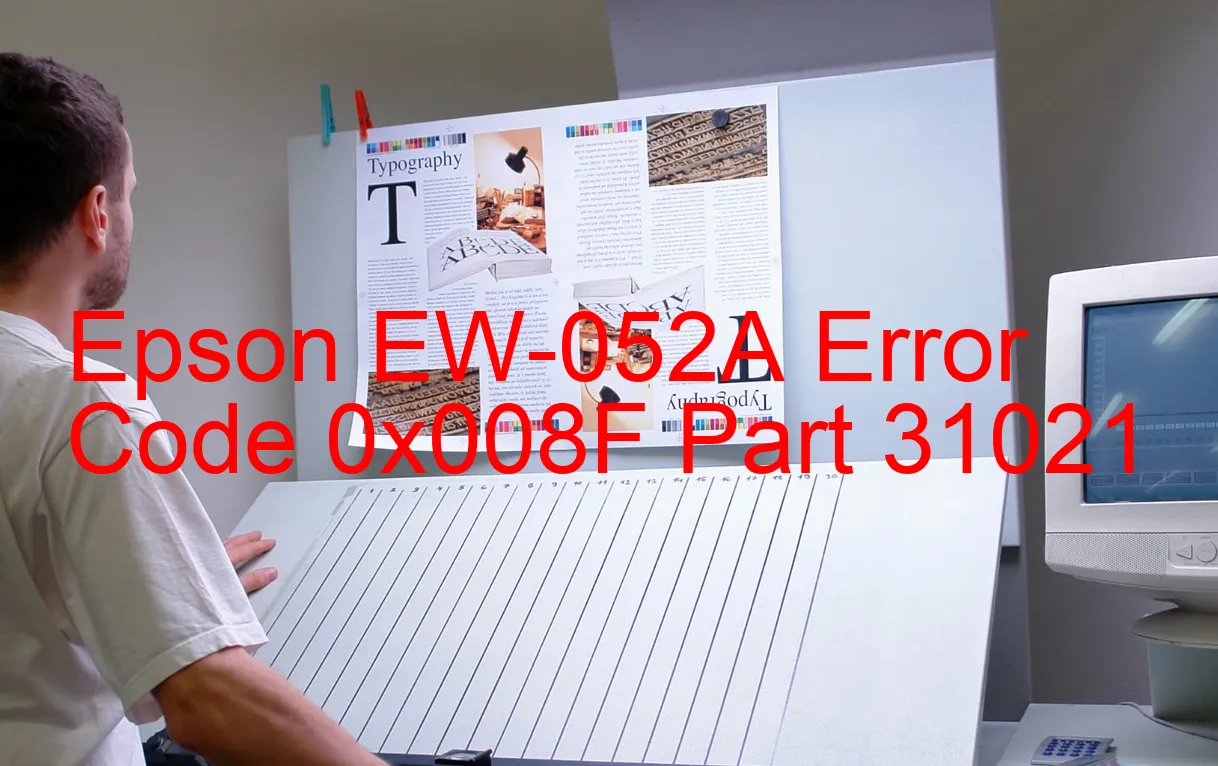 Epson EW-052A Codice di errore 0x008F