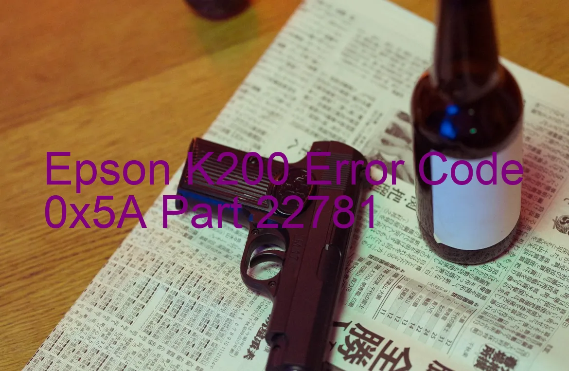 Epson K200 Codice di errore 0x5A