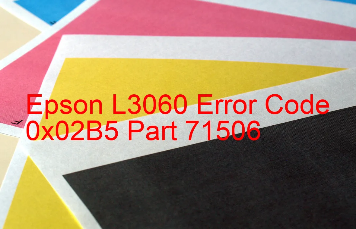 Epson L3060 Codice di errore 0x02B5