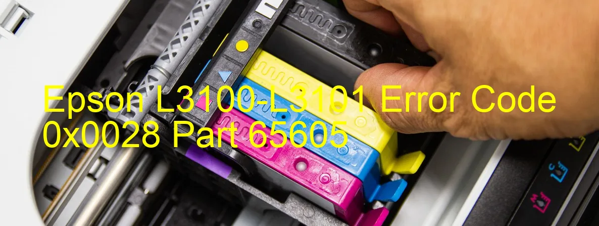 Epson L3100-L3101 Codice di errore 0x0028