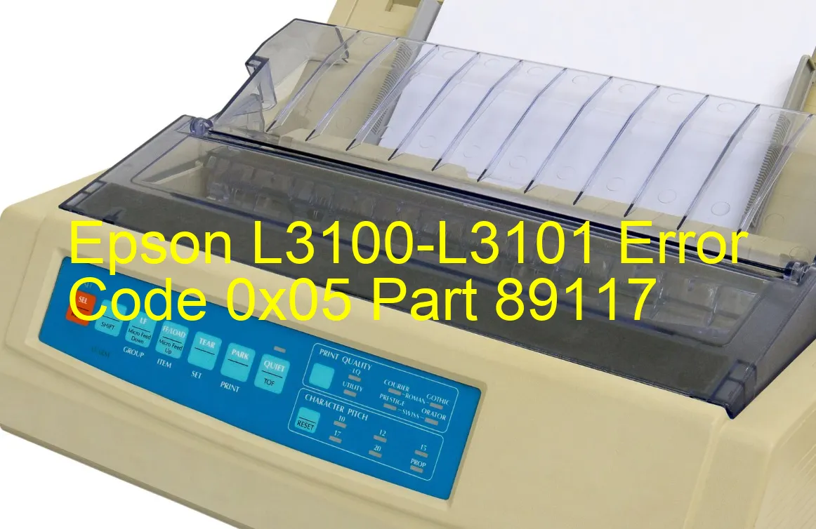 Epson L3100-L3101 Codice di errore 0x05