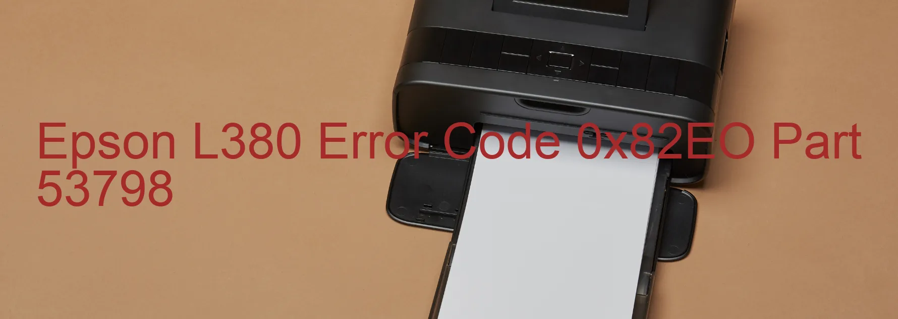 Epson L380 Codice di errore 0x82EO