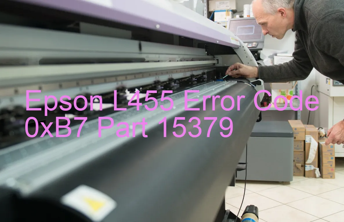 Epson L455 Codice di errore 0xB7