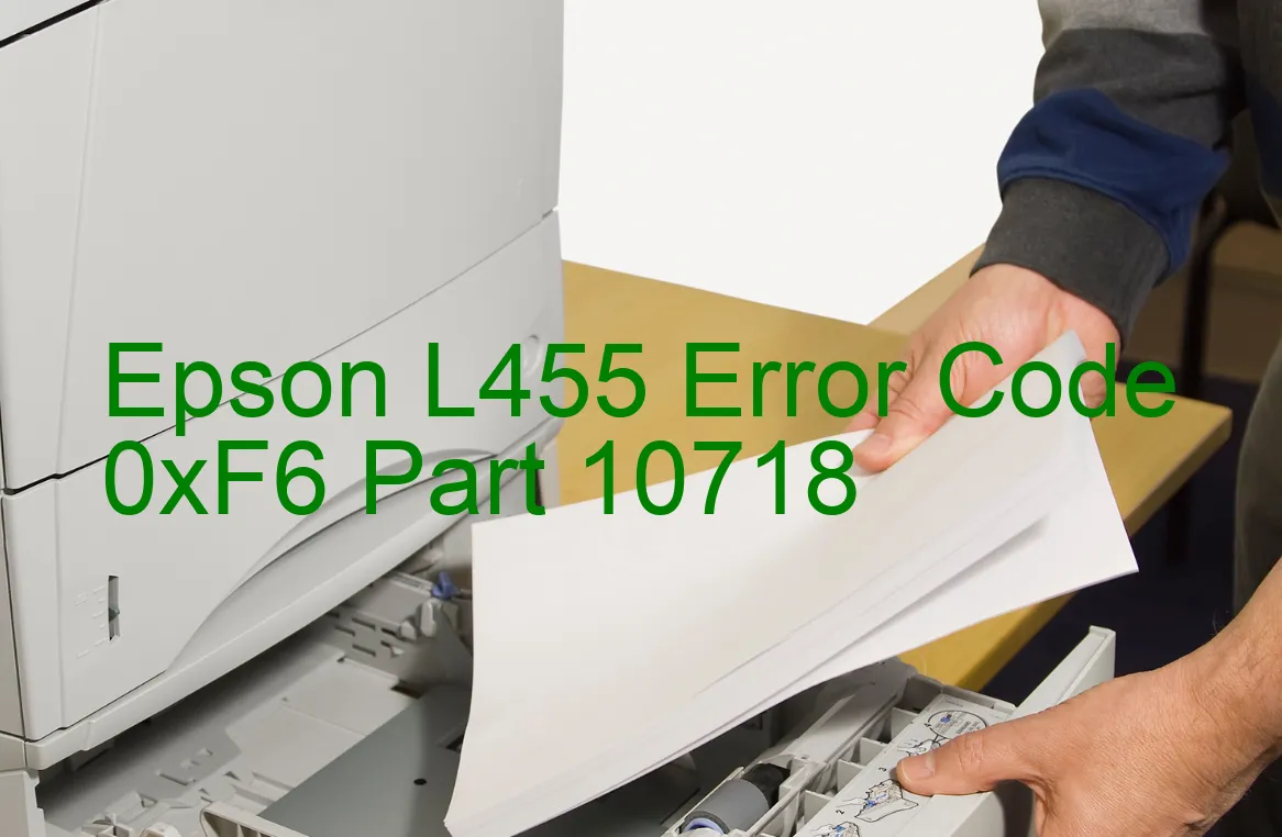 Epson L455 Codice di errore 0xF6