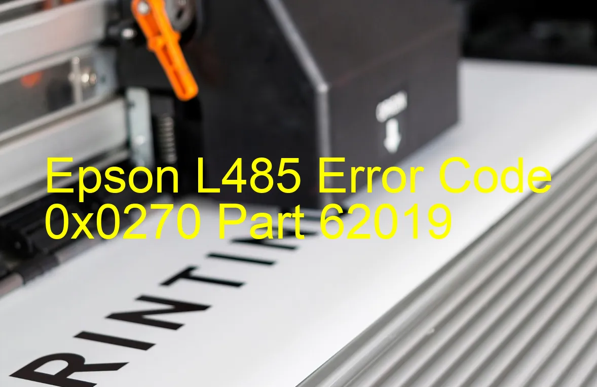 Epson L485 Codice di errore 0x0270