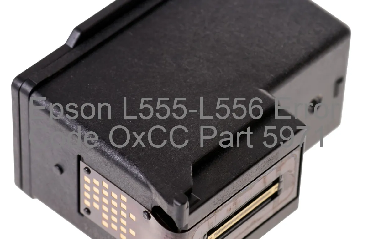 Epson L555-L556 Codice di errore OxCC