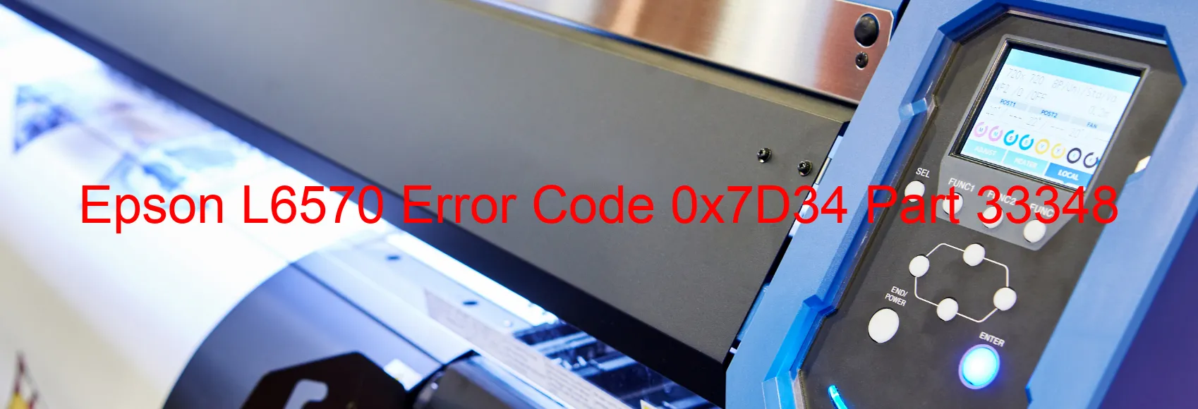 Epson L6570 Codice di errore 0x7D34