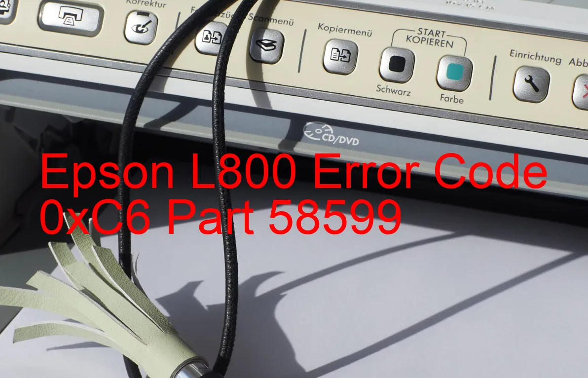 Epson L800 Codice di errore 0xC6