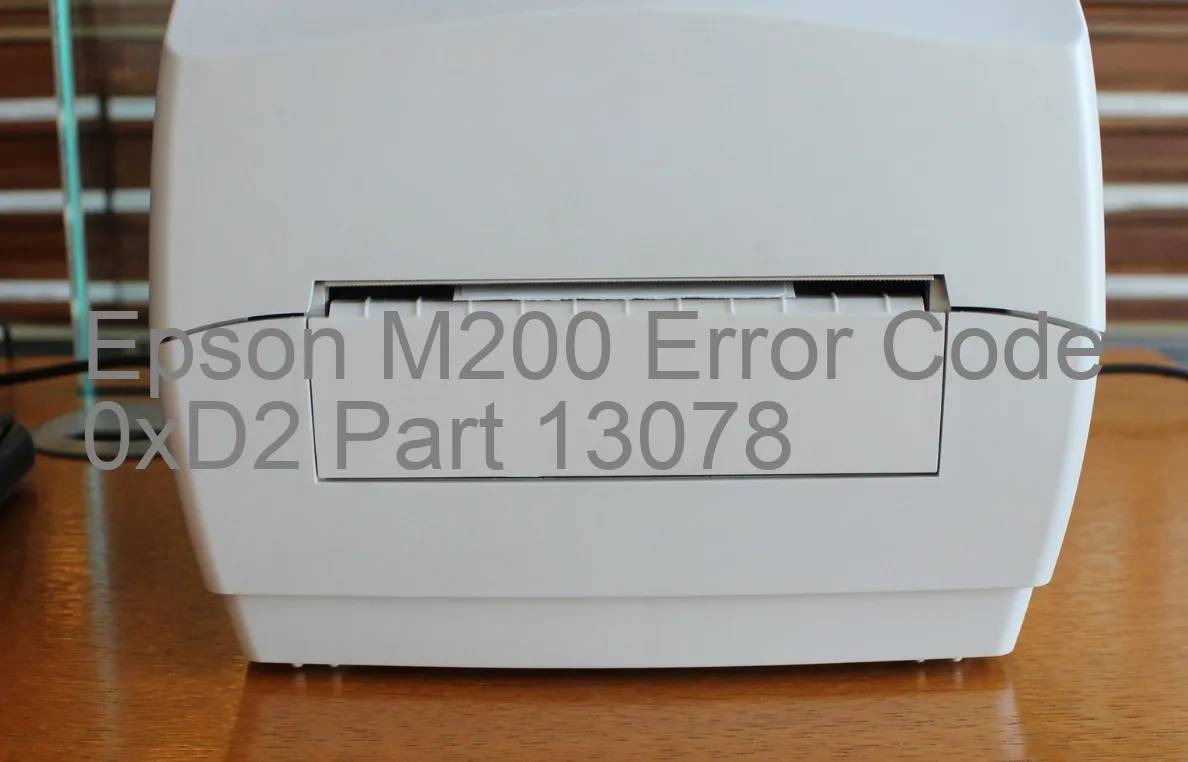 Epson M200 Codice di errore 0xD2