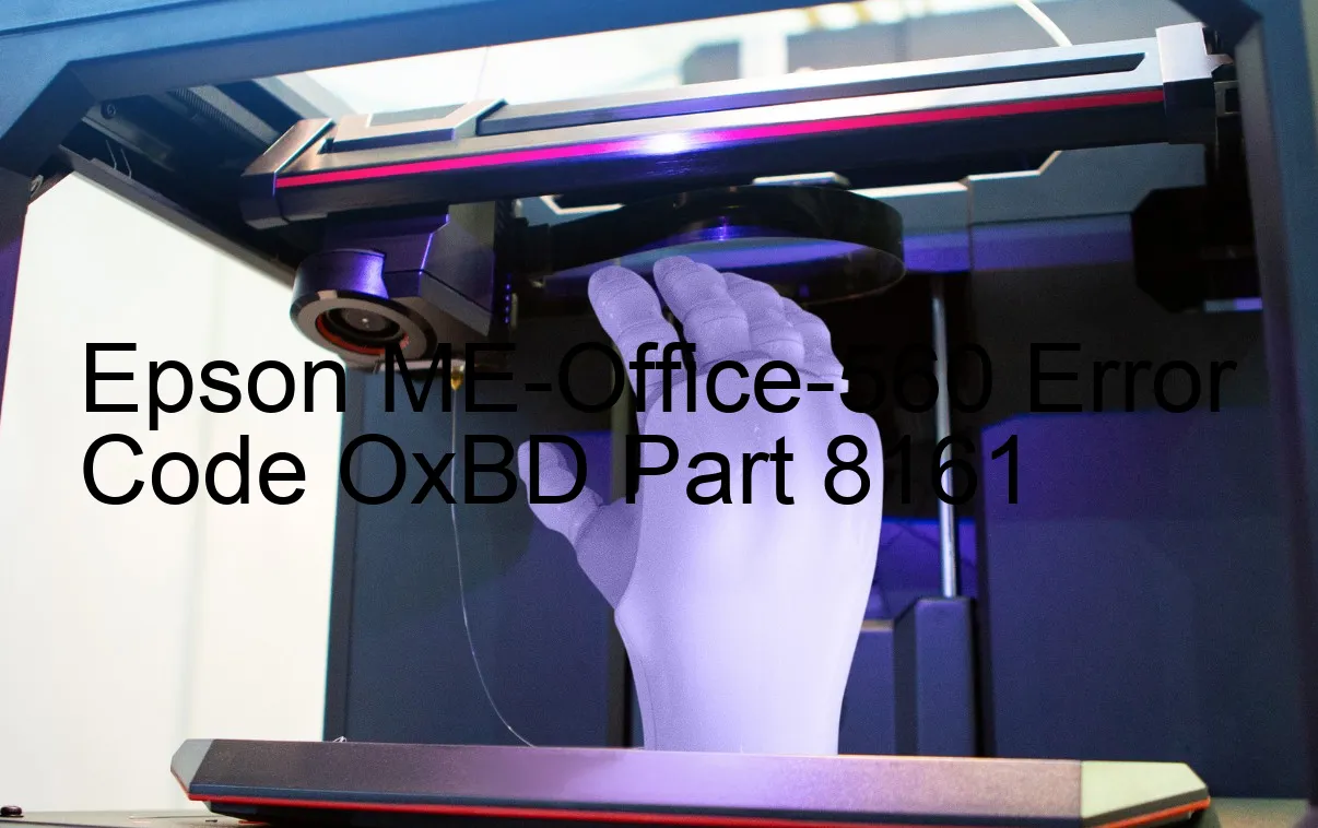 Epson ME-Office-560 Codice di errore OxBD