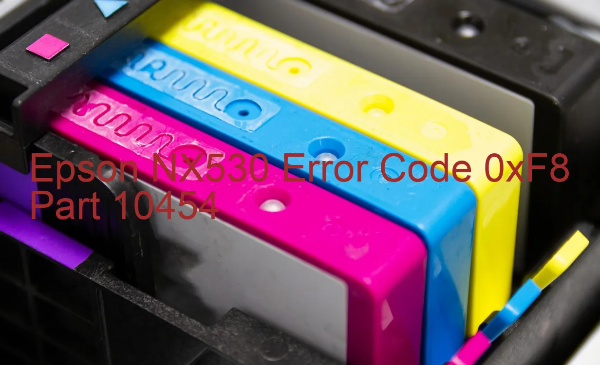 Epson NX530 Codice di errore 0xF8