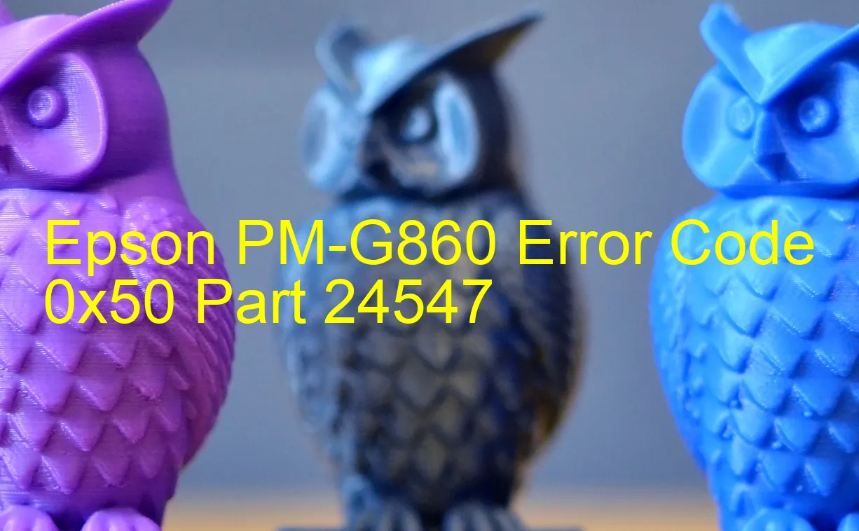 Epson PM-G860 Codice di errore 0x50