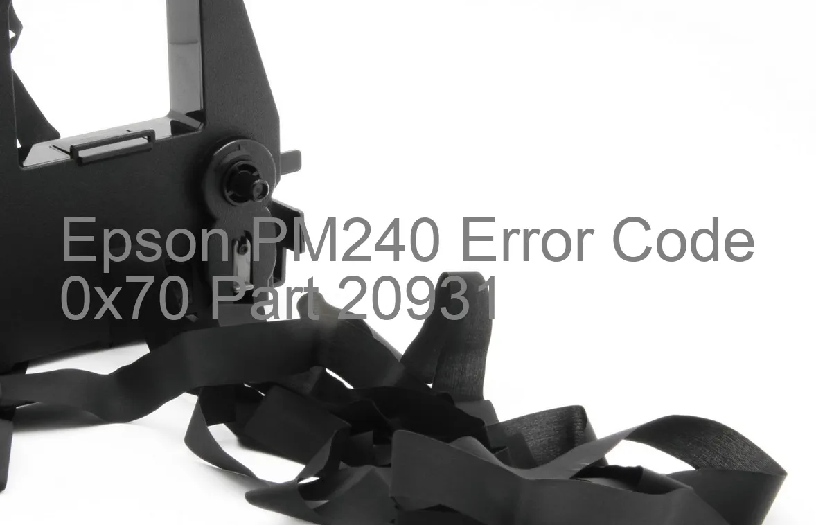 Epson PM240 Codice di errore 0x70