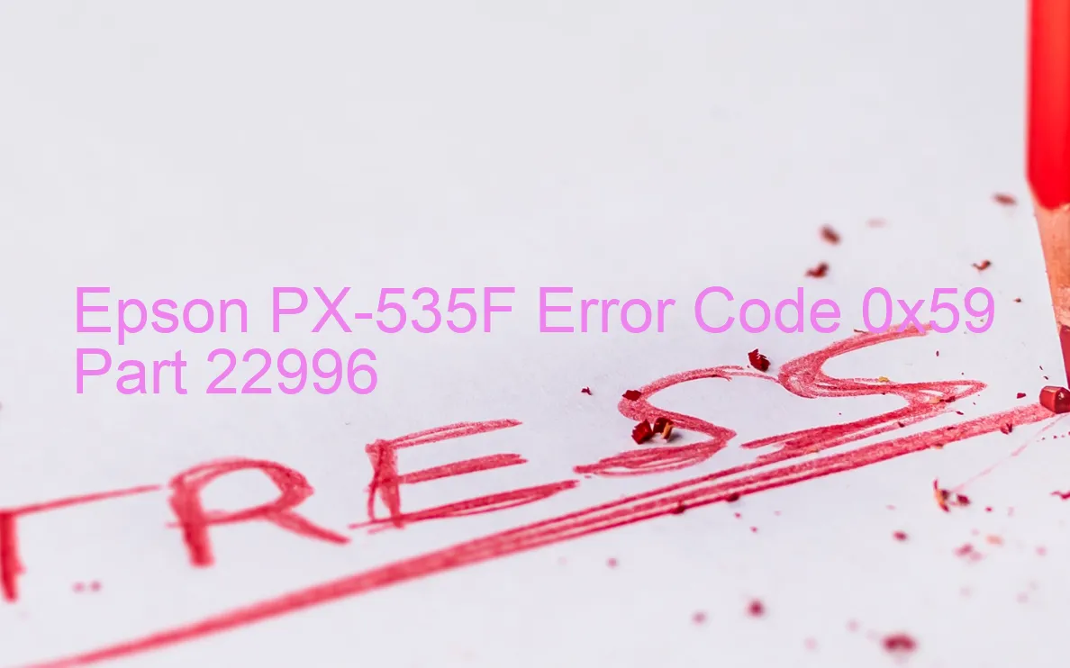 Epson PX-535F Codice di errore 0x59