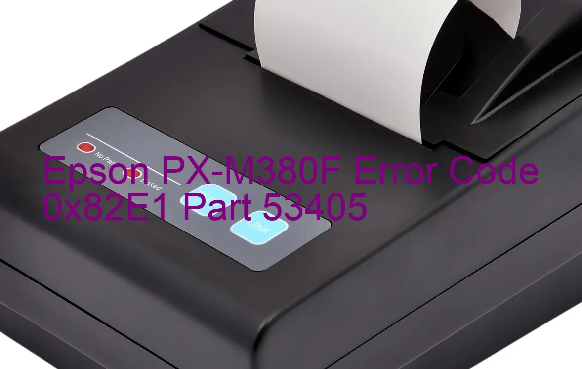 Epson PX-M380F Codice di errore 0x82E1