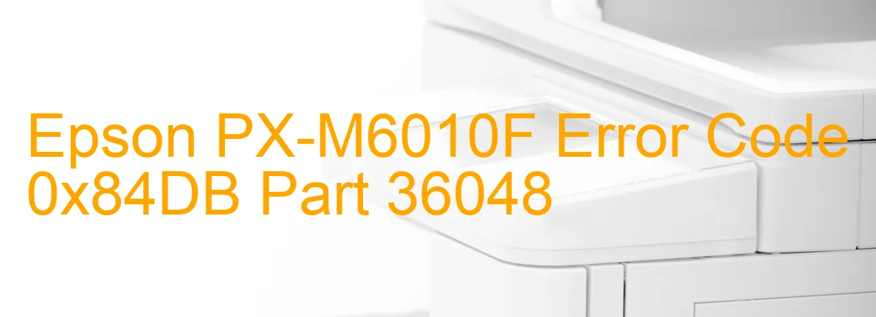 Epson PX-M6010F Codice di errore 0x84DB