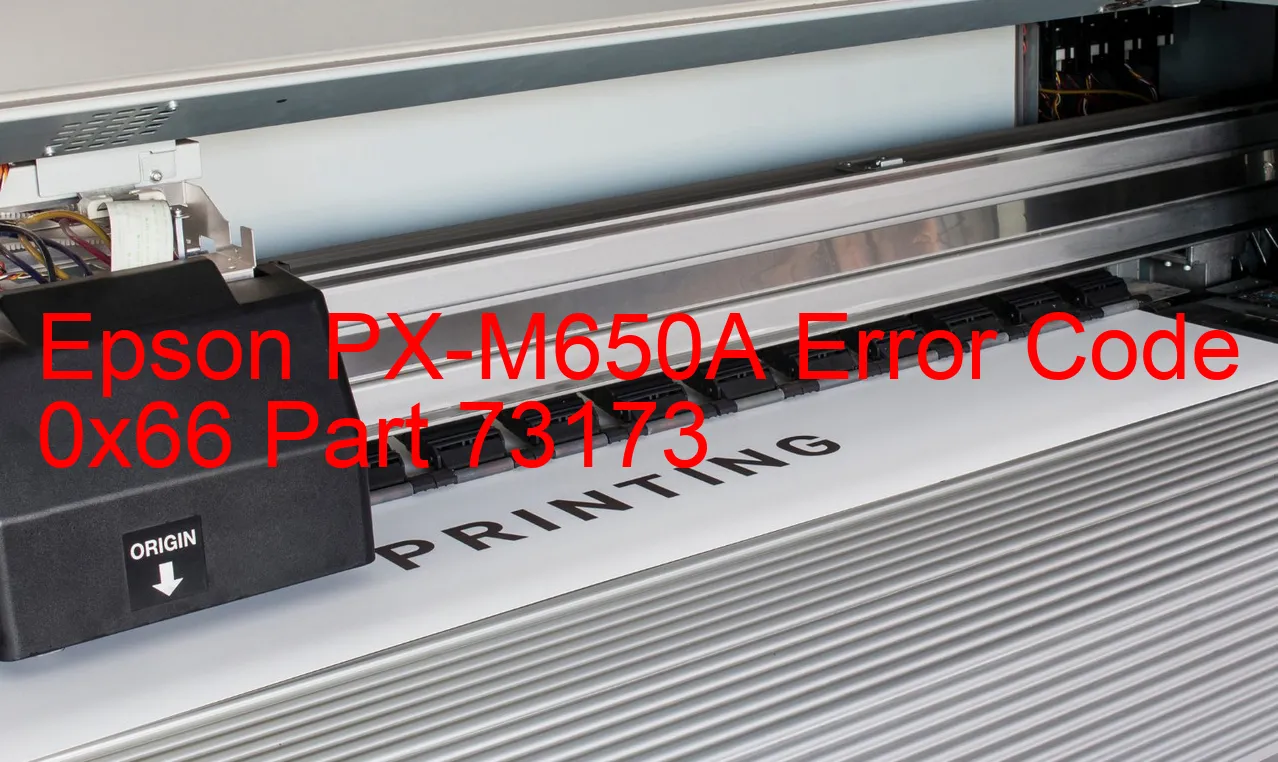 Epson PX-M650A Codice di errore 0x66