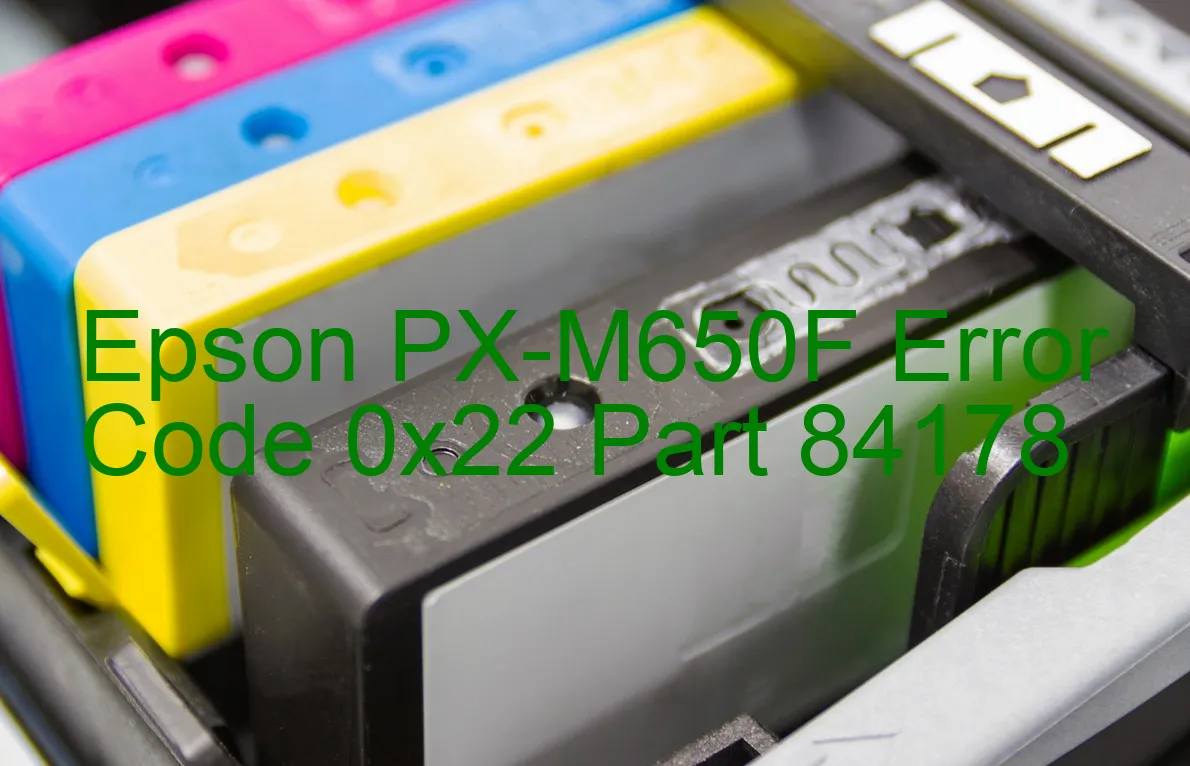 Epson PX-M650F Codice di errore 0x22