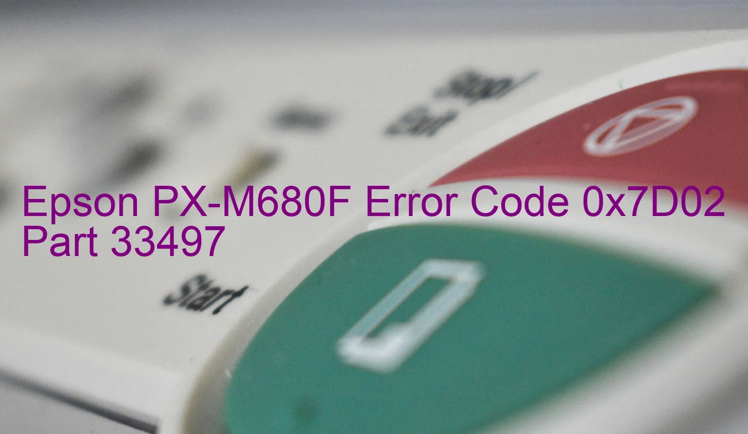 Epson PX-M680F Codice di errore 0x7D02