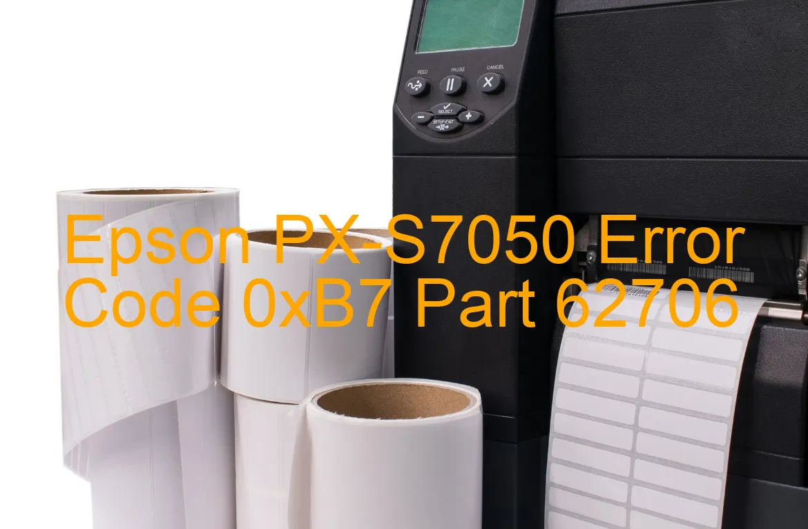 Epson PX-S7050 Codice di errore 0xB7