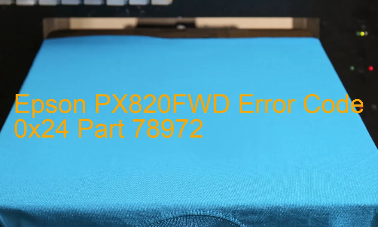 Epson PX820FWD Codice di errore 0x24