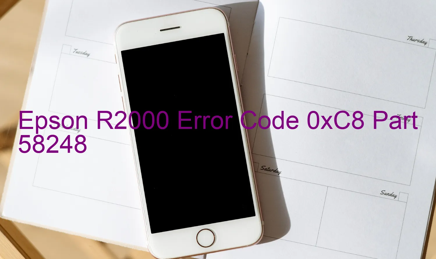 Epson R2000 Codice di errore 0xC8