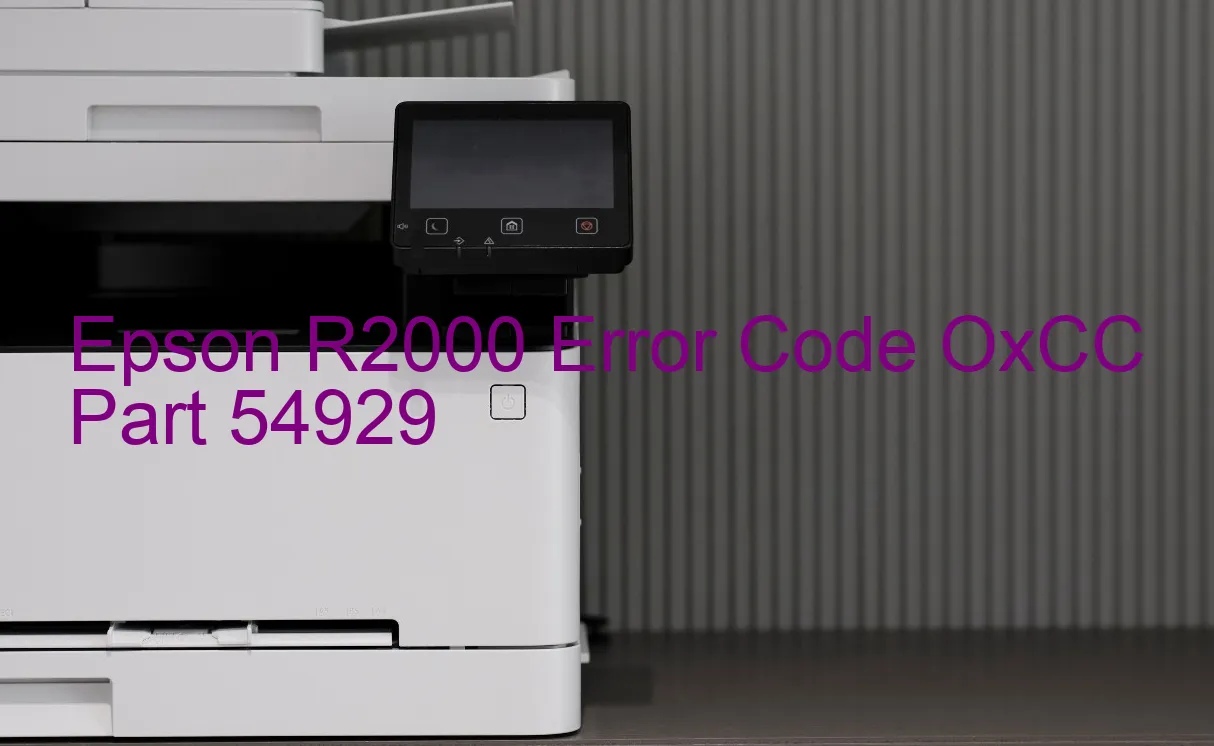 Epson R2000 Codice di errore OxCC