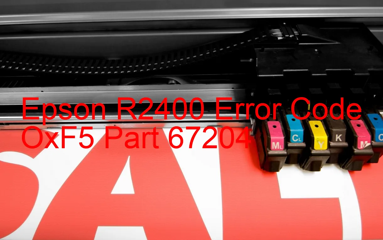 Epson R2400 Codice di errore OxF5