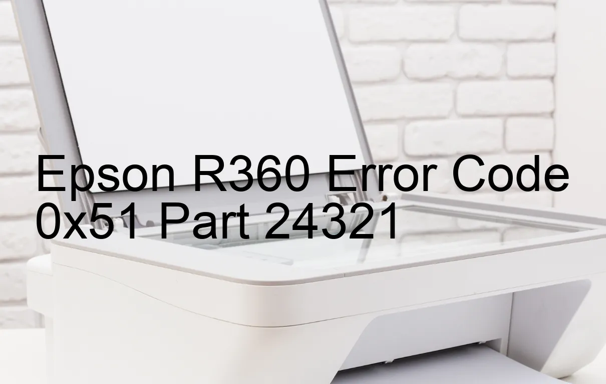 Epson R360 Codice di errore 0x51