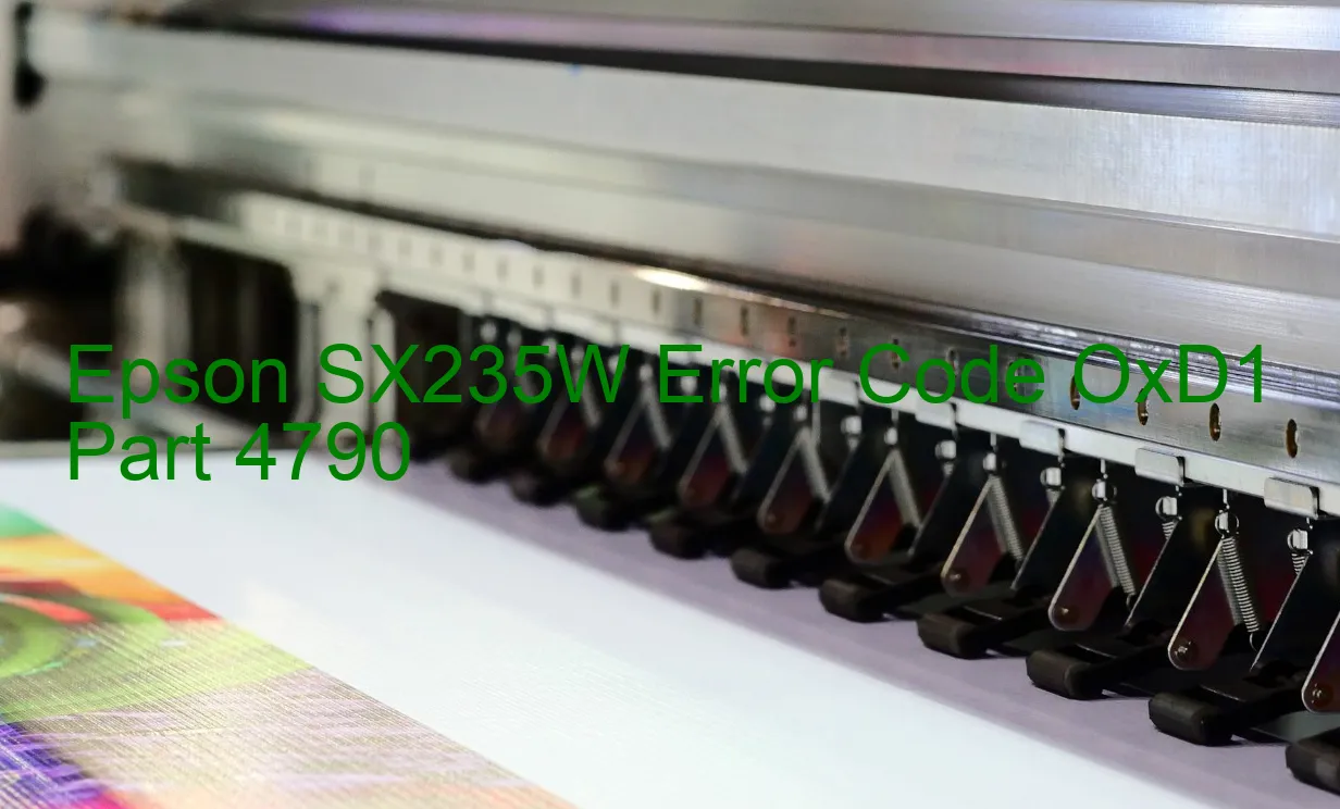 Epson SX235W Codice di errore OxD1