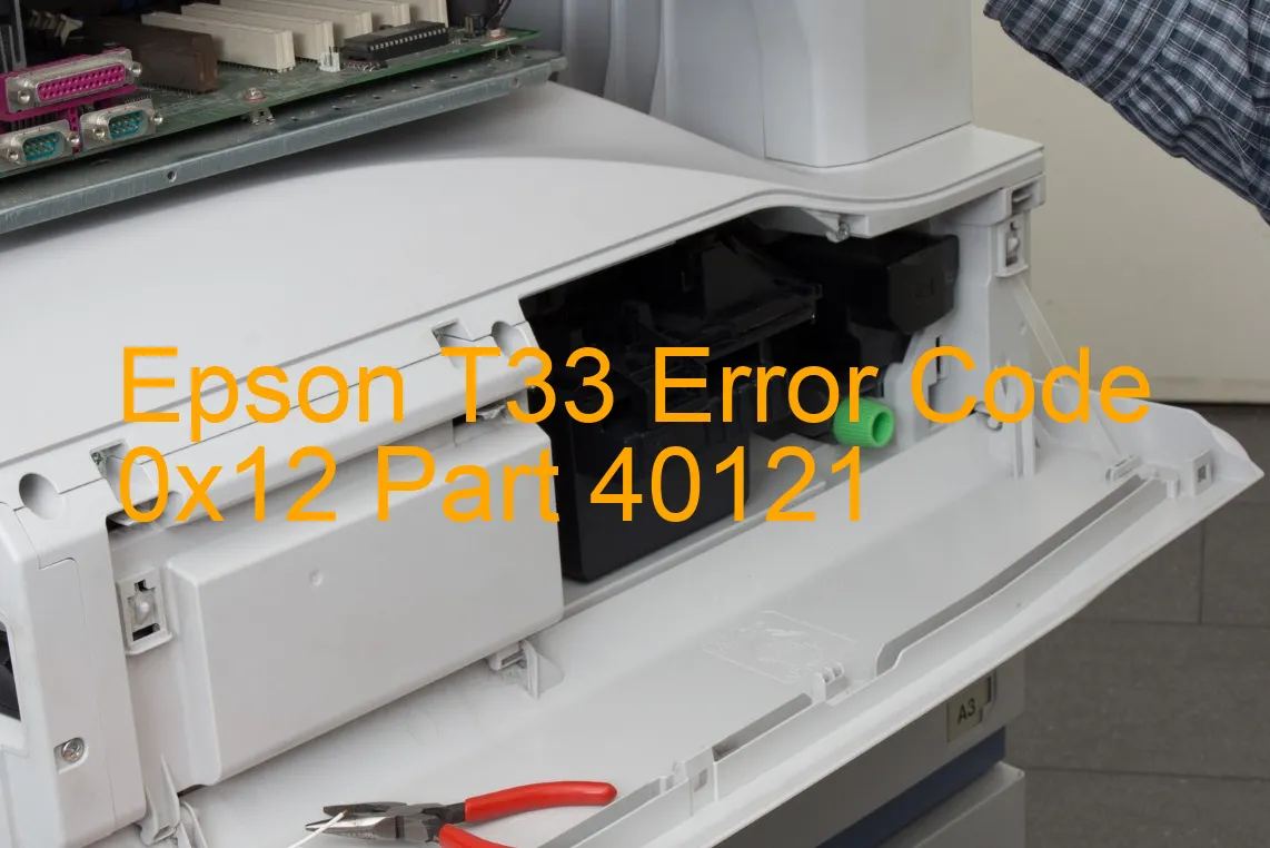 Epson T33 Codice di errore 0x12