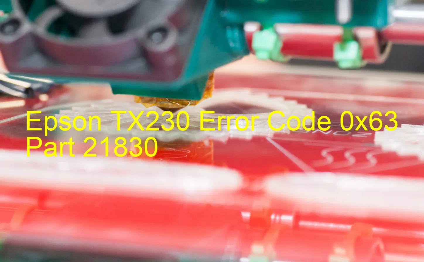 Epson TX230 Codice di errore 0x63