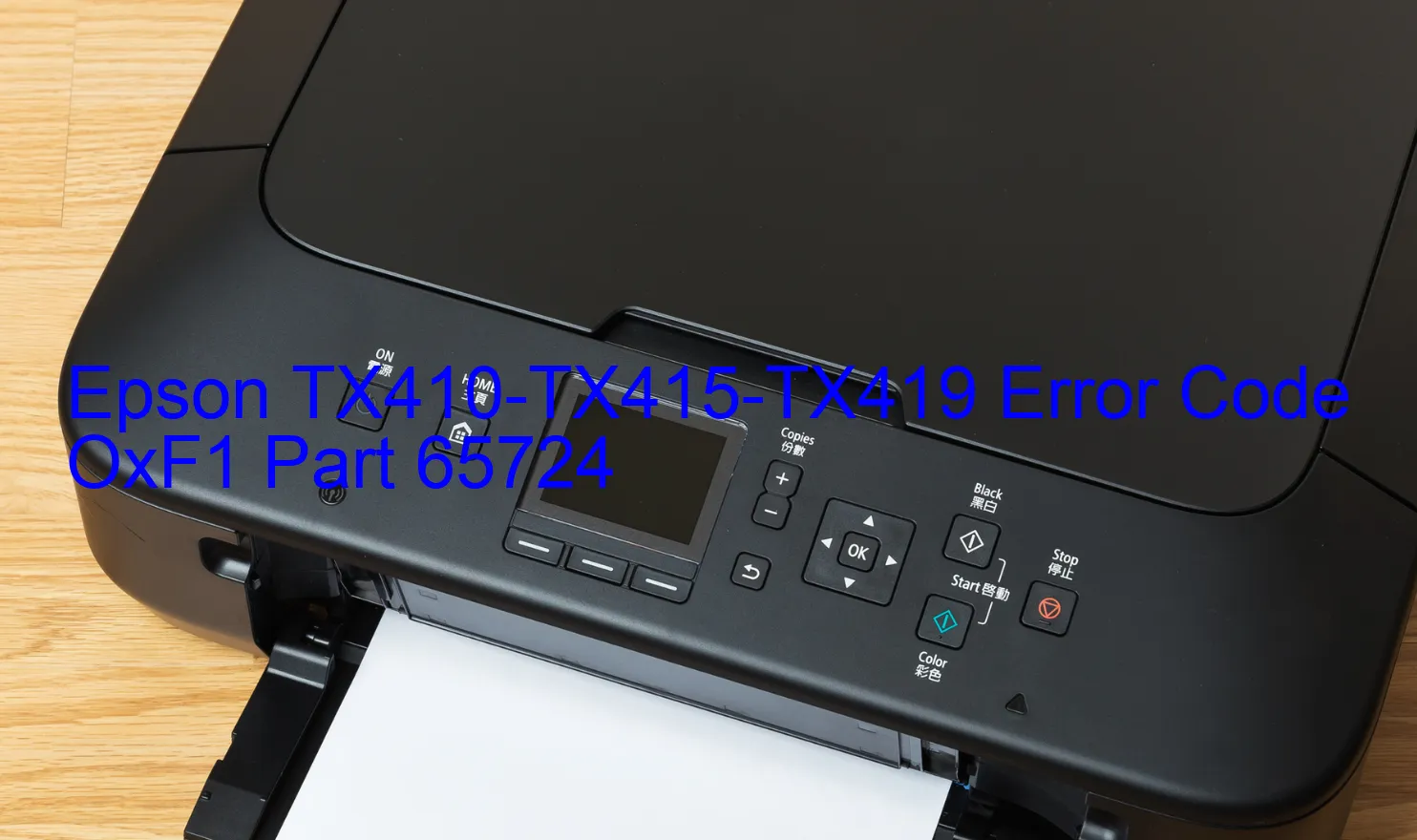 Epson TX410-TX415-TX419 Codice di errore OxF1