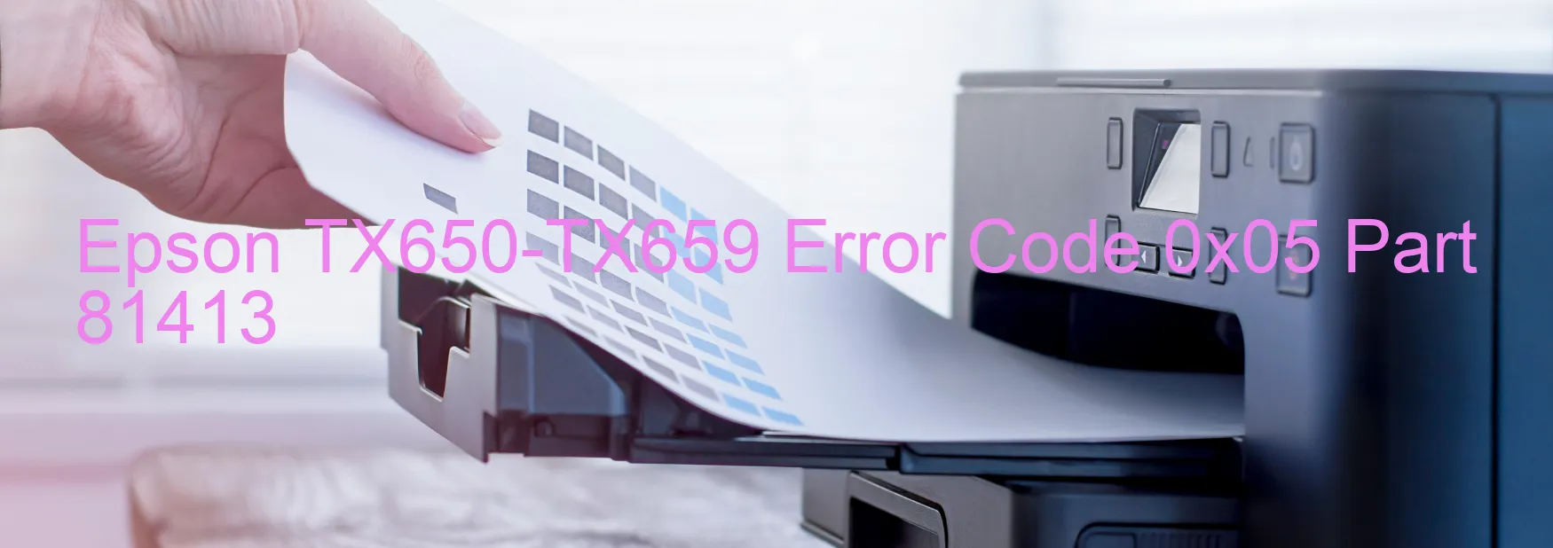 Epson TX650-TX659 Codice di errore 0x05